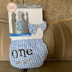 Baby boy one year outfit. Still attached to original packaging. So adorable!